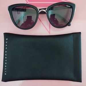 Quay Australia Cat Eye Oversized Sunglasses